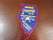 Vintage Stearman National Fly In Aviation Patch Galesburg Illinois picture
