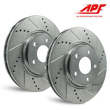 Front Zinc Drill/Slot Brake Rotors for Lincoln Navigator 1998-2002 picture