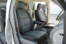 IGGEE S.LEATHER CUSTOM FIT SEAT COVER FOR 2001-2011 DODGE CARAVAN picture