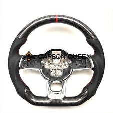 REAL CARBON FIBER Steering Wheel FOR volkswagen GOLF MK7 GTI  RED RING /STRIPE picture