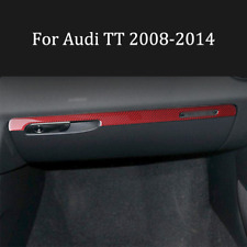 For Audi TT 2008-2014 Carbon Fiber Red Interior Co-pilot Decoration Sticker Trim picture