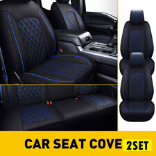 2set Blue Car Cushion Cover Seat Full Set For Ford F150 F250 F350 Lariat Crew Ca picture