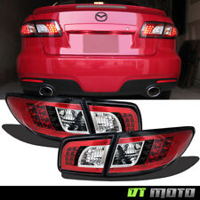 Black 2003-2008 Mazda 6 Mazda6 Lumileds LED Tail Lights Brake Lamps Left+Right picture