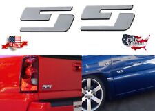 Chrome SS Emblems for Chevy Silverado GMC Sierra 7