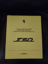 FERRARI F50 PARTS CATALOG BOOK OWNERS MANUAL GENUINE ORIGINAL picture
