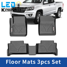3D All Weather Floor Mats Liner for 15-22 Chevrolet Colorado GMC Canyon Crew Cab picture