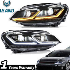 VLAND LED Headlights For VW Volkswagen GOLF MK7.5 2017-2020 w/Sequential Pair picture