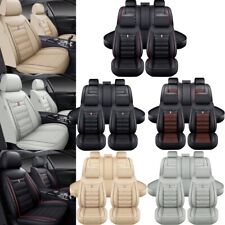 For Ford Car Seat Cover Leather Full Set Front Rear Back Protectors Cushion Mat picture
