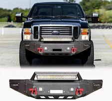 Vijay For 2008-2010 Ford F250-F550 Steel Front Bumper W/Winch Plate&LED Lights picture