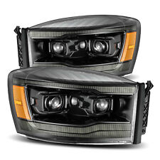 For 2006-2009 LED Tube Polished Black Projector Headlights Lamps Set picture
