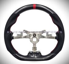 REVESOL Real Carbon Fiber RED Steering Wheel for 2006-2013 Corvette C6 Z06 picture