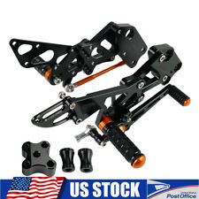 Rearsets Foot Control Adjustable  Footrest Foot Pegs Set For KTM RC390 2014-2021 picture
