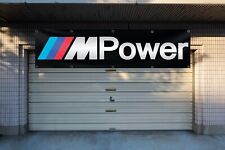 BMW 2x8 ft Banner Flag Power Motorsport Car Garage WorkShop Man Cave Wall Decor picture