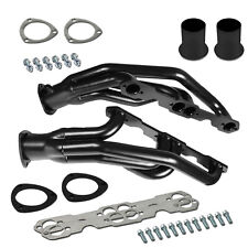 Black Coated Steel Headers For 88-97 Chevy GMC Truck 1500 2500 3500 5.0L 5.7L picture