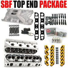 Complete Aluminum Cylinder Heads SBF FORD GT40 289 302 351W 175cc 62cc 2.02/1.60 picture