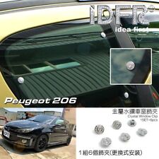 IDFR Peugeot 206 1998~2006 Chrome& Crystal Metal Window clip screws  6pc / set picture