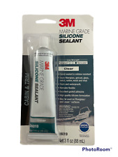 3M Marine Grade Silicone Sealant~Clear~08019~3 oz~Seals & Waterproofs~removable picture