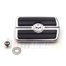 Rear Brake Pedal Cover Chrome SKULL For Harley Softail Dyna Electra Glide picture