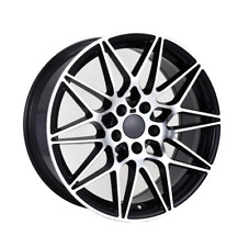 19x8.5/9.5 5x120 M3 STYLE BLACK MACHINED FACE STAGGERED RIMS WHEELS FIT BMW picture