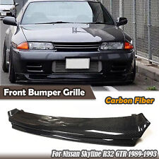 For Nissan Skyline R32 GTR 1989-1993 Carbon Fiber Front Bumper Grill Grille Kit picture