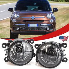 For 2012-2018 Fiat 500 Pair Front Fog Light Clear Driving Lamps Left Right Side picture