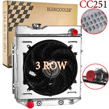 3 Row Aluminum Radiator+Shroud Fan For Ford Falcon 1960-66/1965-66 Ford Mustang picture