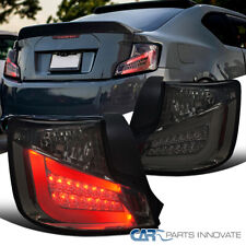 Fits 11-13 Scion tC LED Bar Smoke Lens Rear Tail Lights Tinted Brake Lamps Pair picture