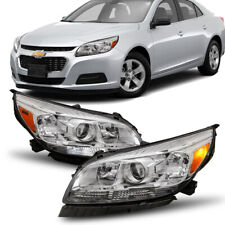 Driver & Passenger Projector Headlights Headlamps For 2013-2015 Chevy Malibu picture