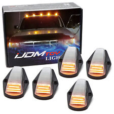5pc Clear Lens Amber Full LED Cab Roof Marker Lights For Ford 1980-97 F150 F250 picture