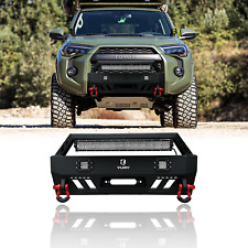 Vijay For 2010-2023 Toyota 4runner Front Bumper W/Winch Plate&Light&Red D-Ring picture
