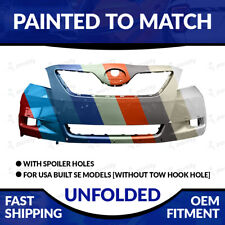 NEW Painted 2007-2009 Toyota Camry SE Unfolded Front Bumper W/O Tow Hook Hole picture