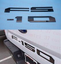 3D Raised Tailgate Inserts Letters Emblems Gloss Black  Fit For F150 2018-2020 picture