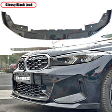 For 2023-24 BMW M340i 330i M Sport G20 LCI V Style Gloss Black Front Bumper Lip picture