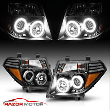 [LED Halo]For 05-08 Nissan Frontier/Pathfinder LED Halo Projector Headlights picture