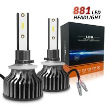 2× 881 LED Headlight Conversion Bulbs Kit High Low Beam Fog Lights White picture