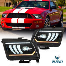 LED Projector Headlights For 2005-2009 Ford Mustang w/ Dynamic Animation Light picture