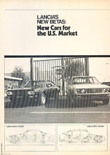 1975 Lancia Beta Coupe and Sedan -  Classic Article A63-B picture
