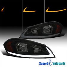 For 06-13 Chevy Impala 06-07 Monte Carlo Smoke Headlights+Switchback LED picture