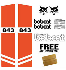 Bobcat 843 Skid Steer Set Vinyl Decal Sticker Kit 9 PC SET + FREE APPLICATOR USA picture