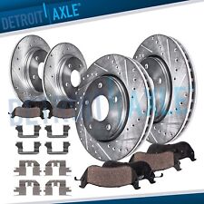 Front and Rear Drilled Slotted Rotors Ceramic Brake Pads for 2009-2014 Acura TL picture