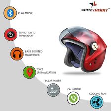 Half Face Motorcycle Helmet-Andriod Bluetooth calls, Music, GPS With Cooling Fan picture