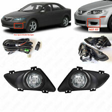Fit 03-05 Mazda 6 Non-Sport Bumper Driving Fog Light Kit with Bezel Wire Switch picture