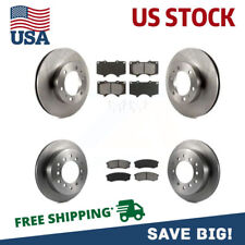 For 2008-2019 2020 2021 Toyota Sequoia Tundra Front & Rear Rotors + Brake Pads picture