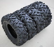 Set of 4 Forerunner Knight ATV UTV Mud Tires 2x 25x10-12 2x 25x8-12 6 Ply picture