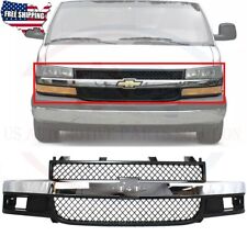 Fits 2003-2021 Chevrolet Express 3500 New Grille Assembly Gray Plastic GM1200535 picture