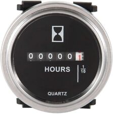(Silvery)DC6-80V Quartz Mechanical Hour Meter TOT Hour Meter For Golf Carts etc picture