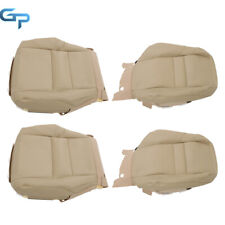 For 2007-11 Honda CRV CR-V Driver Passenger Bottom Top Leather Seat Cover Tan picture