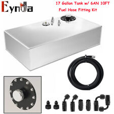 17 Gallon Top-feed Polished Fuel Cell Gas Tank+level Sender+fuel Hose Line Kits picture