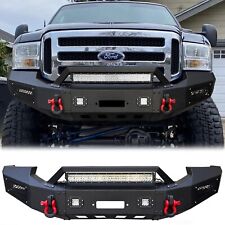 Vijay For 2005-2007 Ford F250 F350 Front Bumper Black w/Winch Plate& Light picture