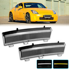 For 2006-2009 Nissan 350z LCI LED Turn Signal Lights Side Marker Lamps with DRL picture